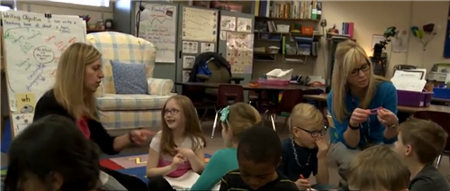 Teachers Co-Teaching in Classroom 